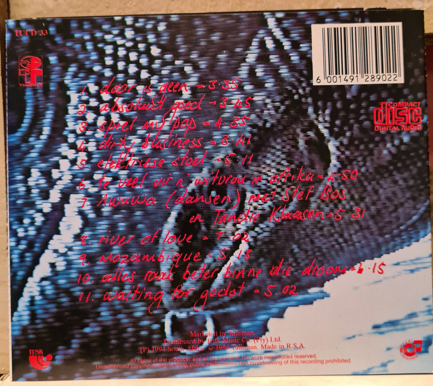 Johannes Kerkorrel ~ Cyanide in the Beefcake ( CD-RSA)