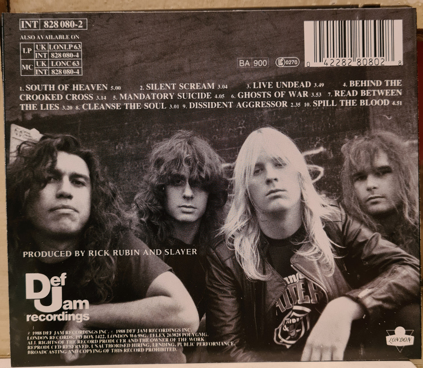 Slayer ~ South of Heaven (CD - EU)