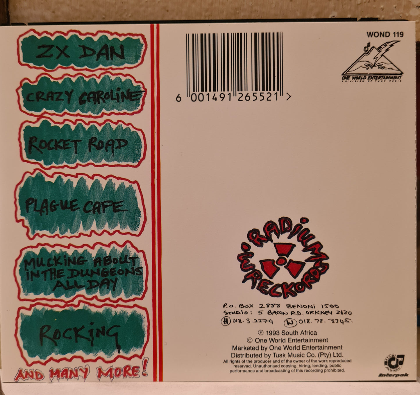 Radio Rats ~ Into the Night We Slide (CD)