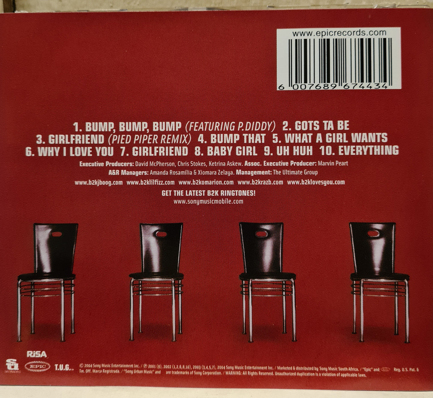 B2K ~ Greatest Hits (CD)