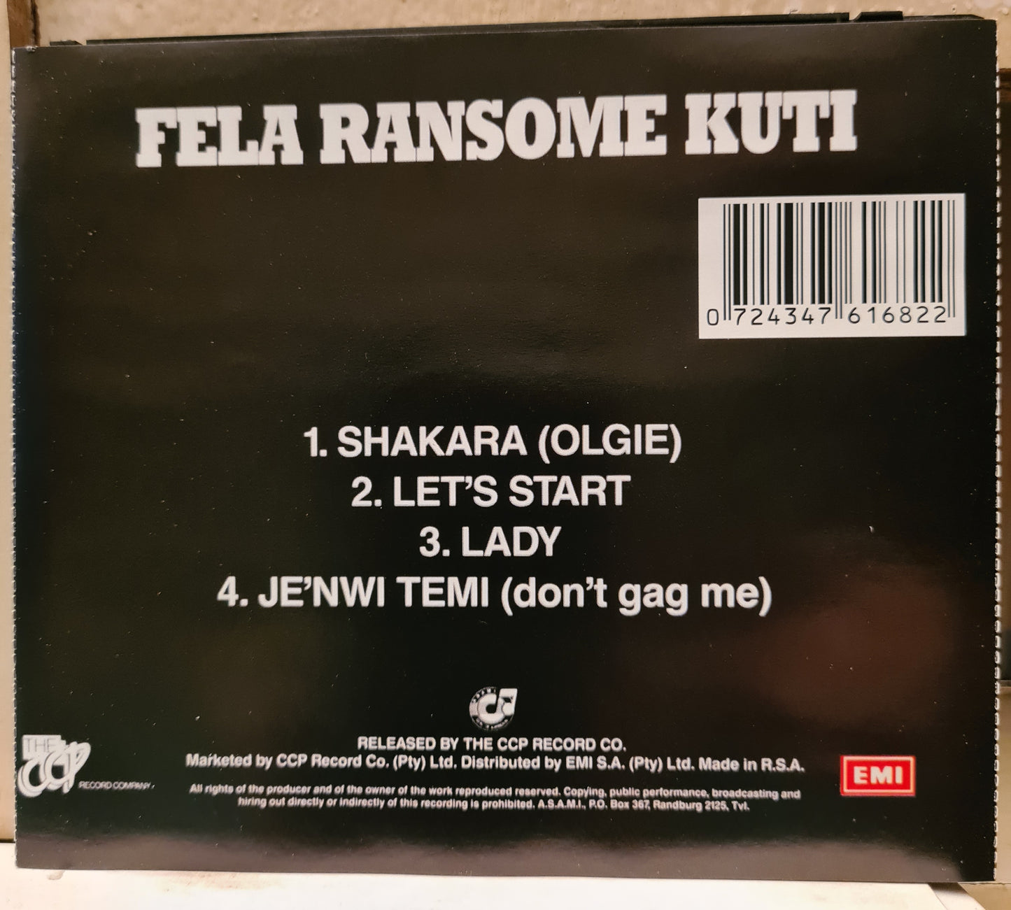 Fela Ransome Kuti ~ Vol 1 & 2 (CD)