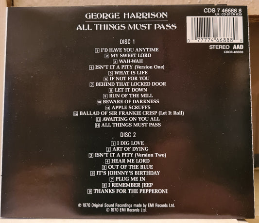 George Harrison ~ All things must Pass (2xCD - UK)