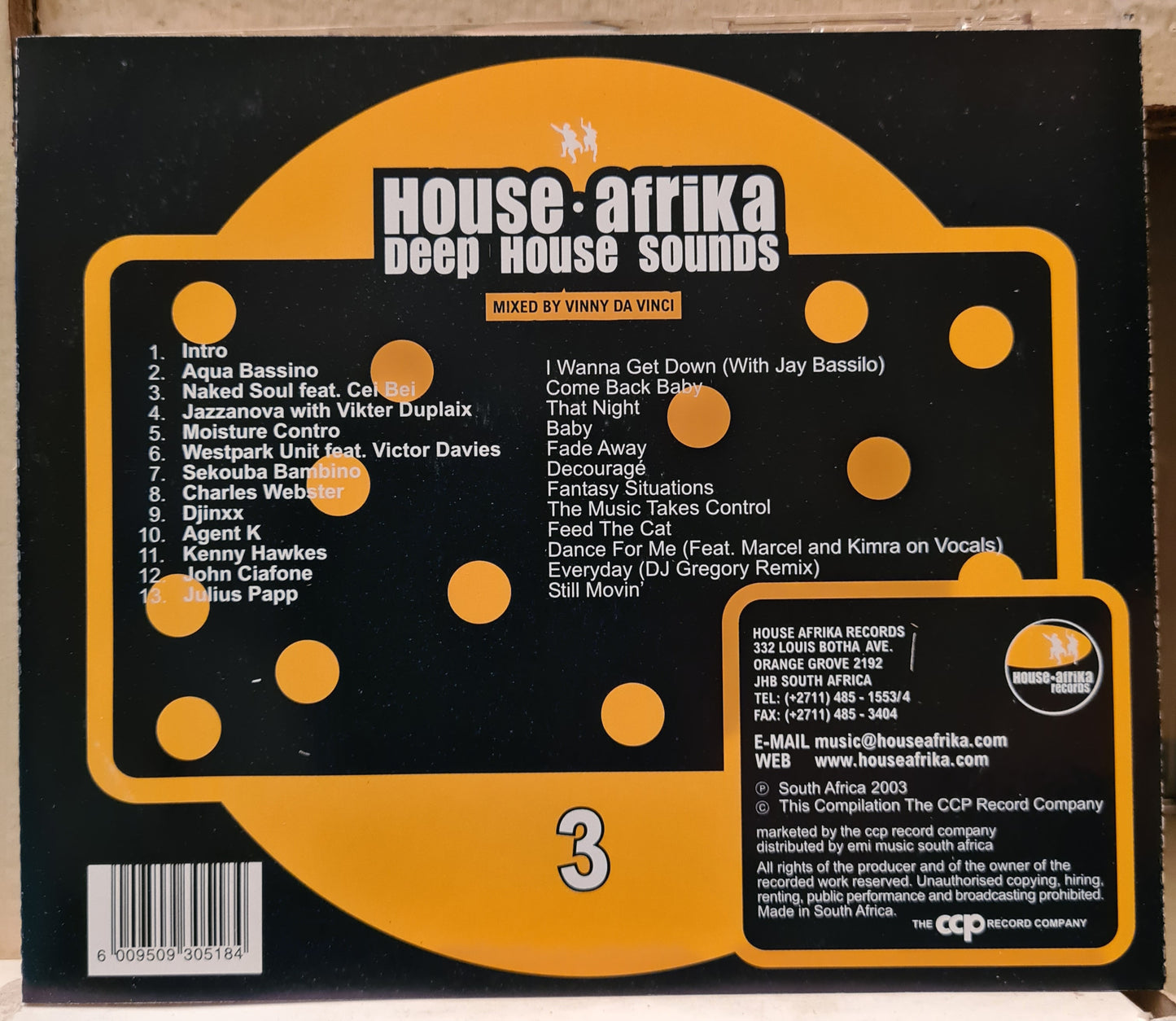 House Afrika presents Deep House Sounds 3 mixed by Vinny Da Vinci (CD)