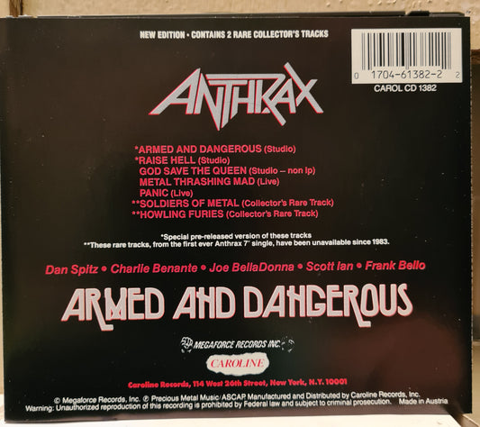 Anthrax ~Armed and Dangerous (CD - USA)