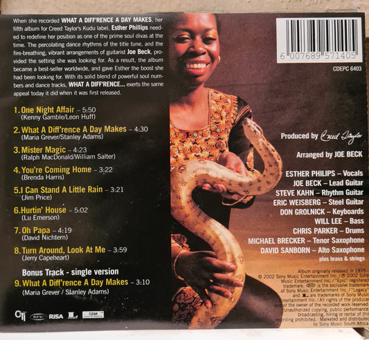 Esther Phillips w/Beck ~ What a difference a day makes (CD)
