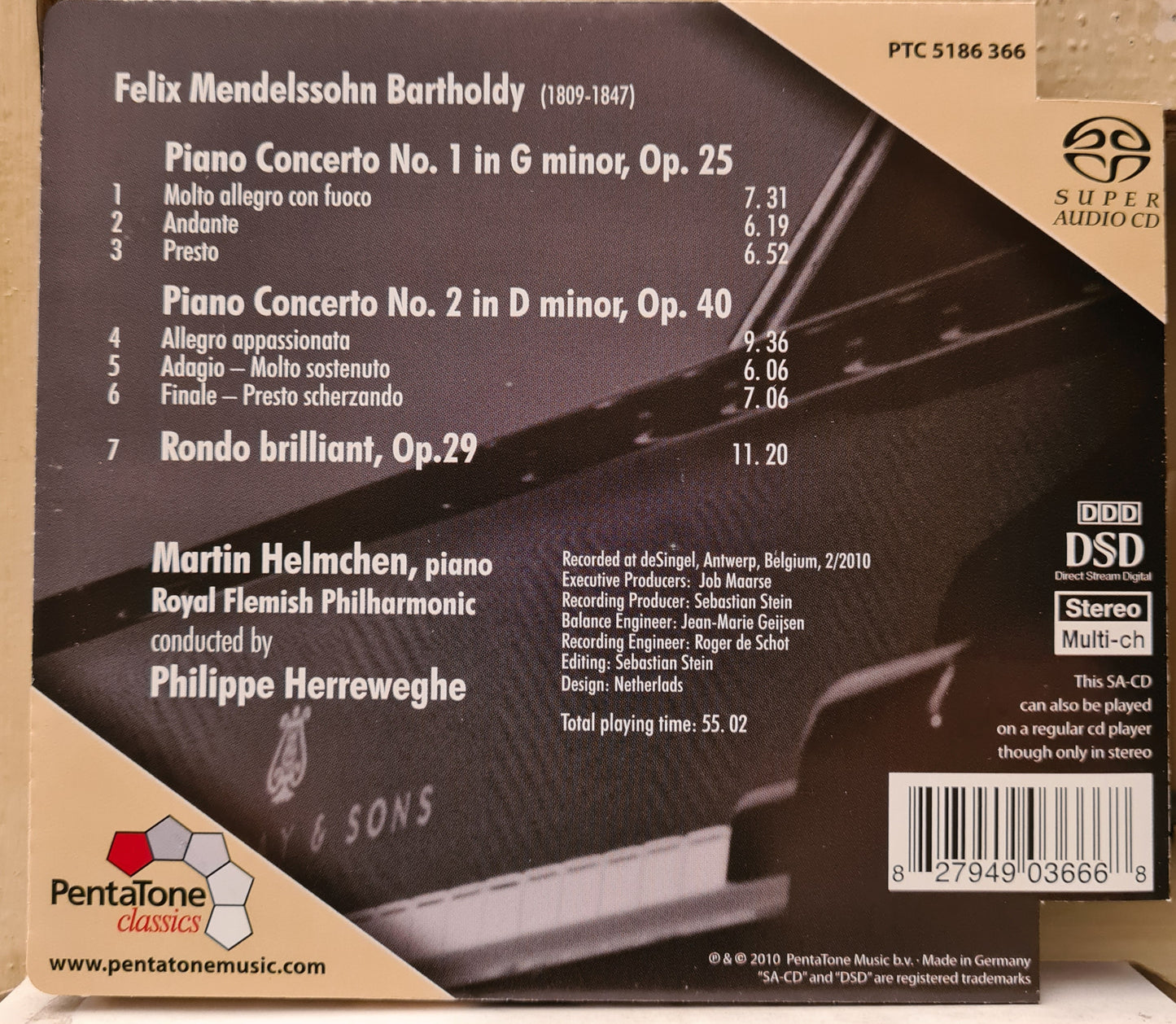 The Piano Concertos / Rondo Brilliant Op. 29 (SACD - Germany)