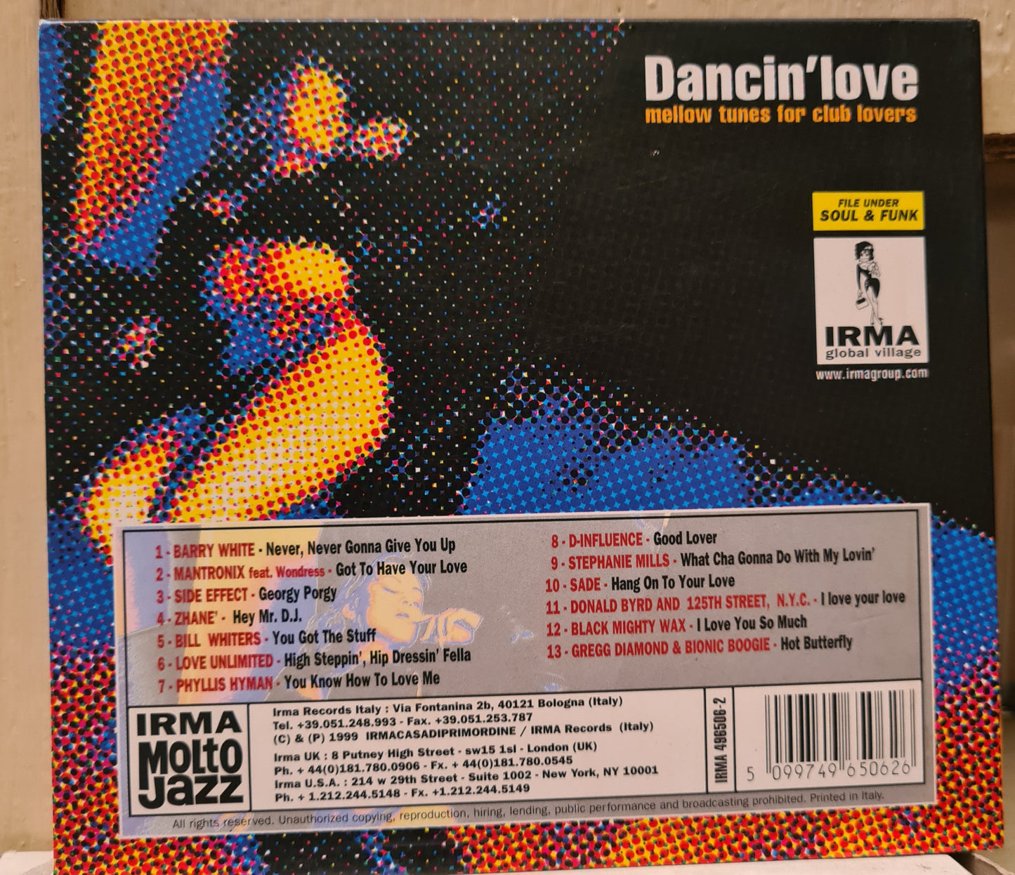 Dancin' Love - Mellow tunes for club lovers (CD - EU)