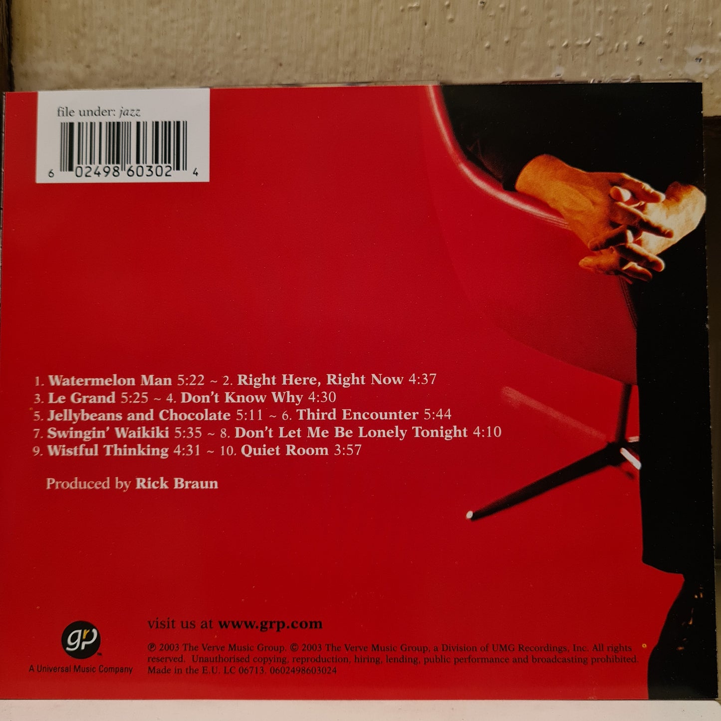 David Benoit ~ Right Here, Right Now (CD - EU)