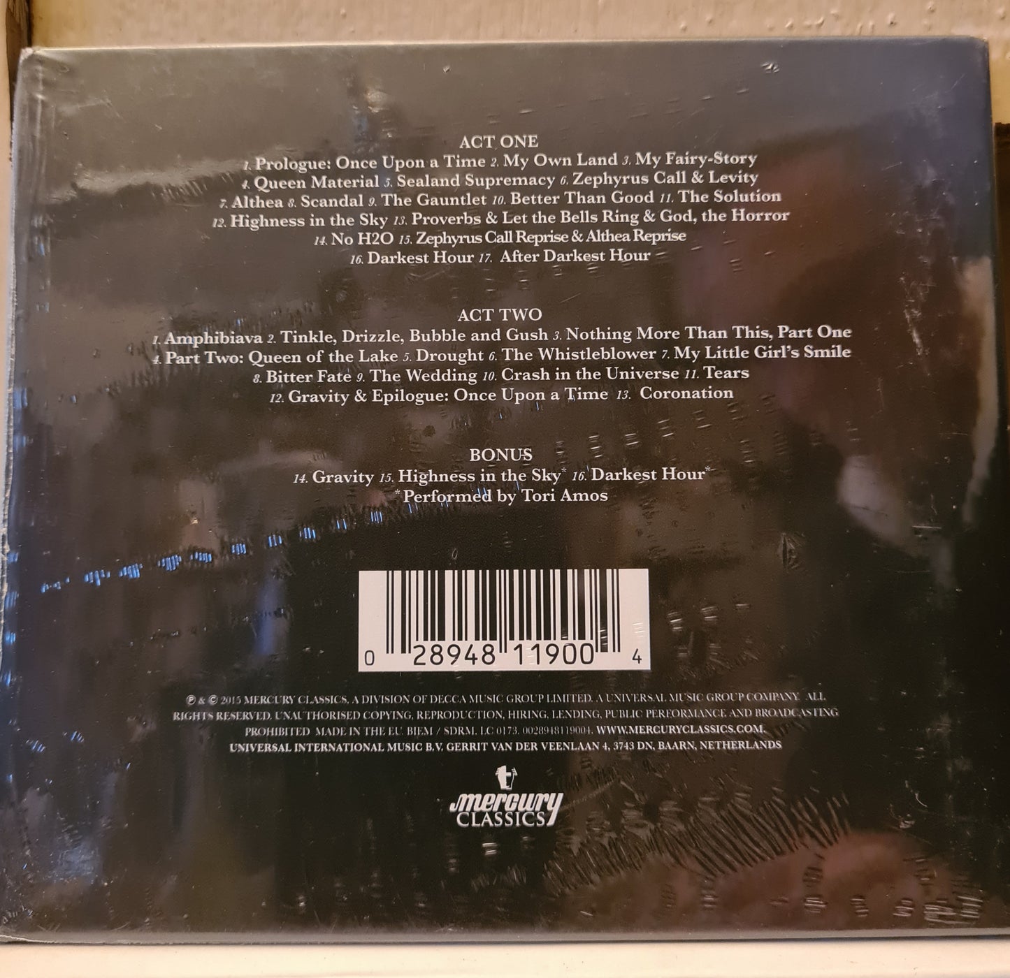 Tori Amos and Samuel Adamson ~ The Light Princess (CD - EU)
