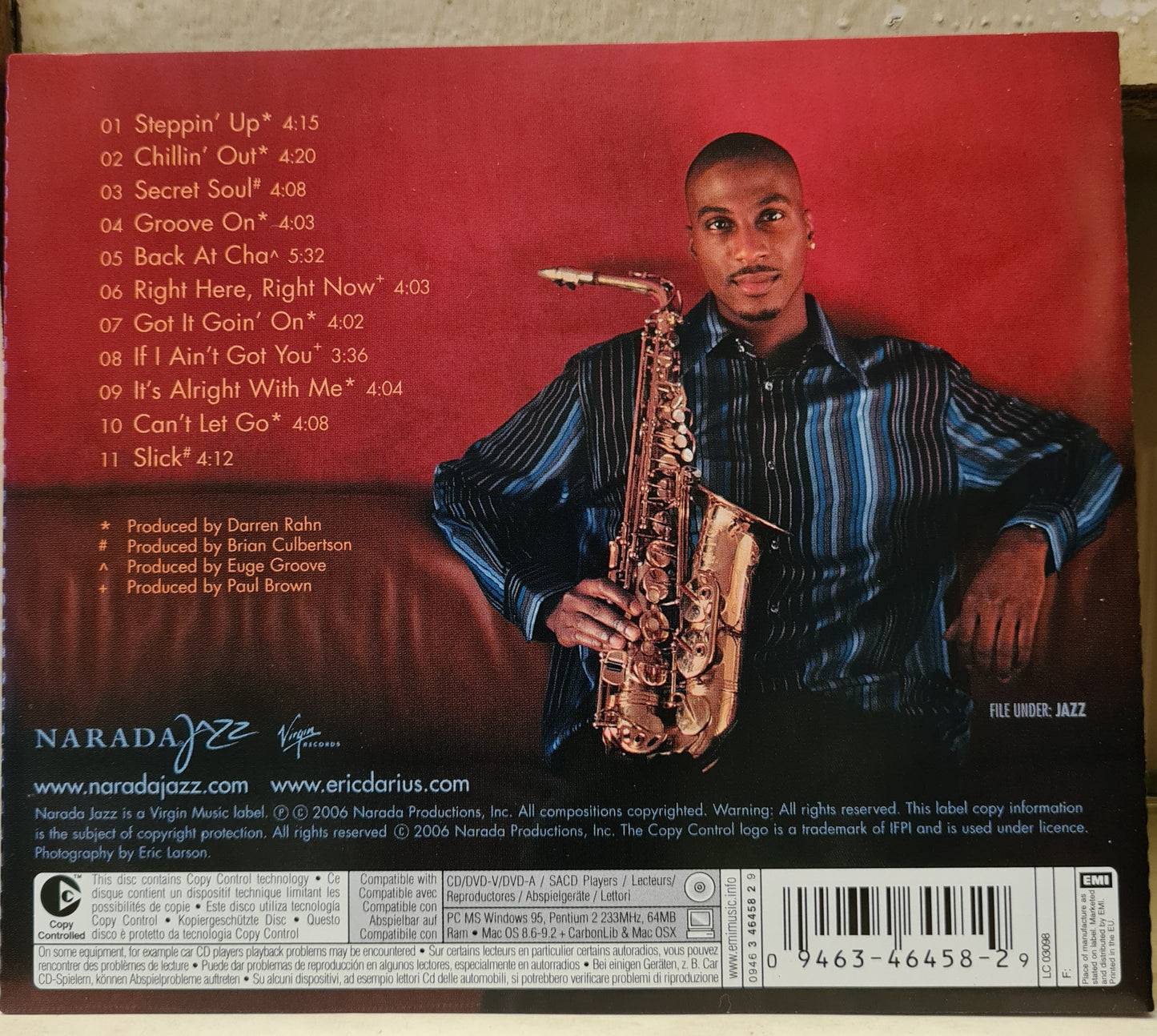 Eric Darius ~ Just Getting Started (CD - EU)