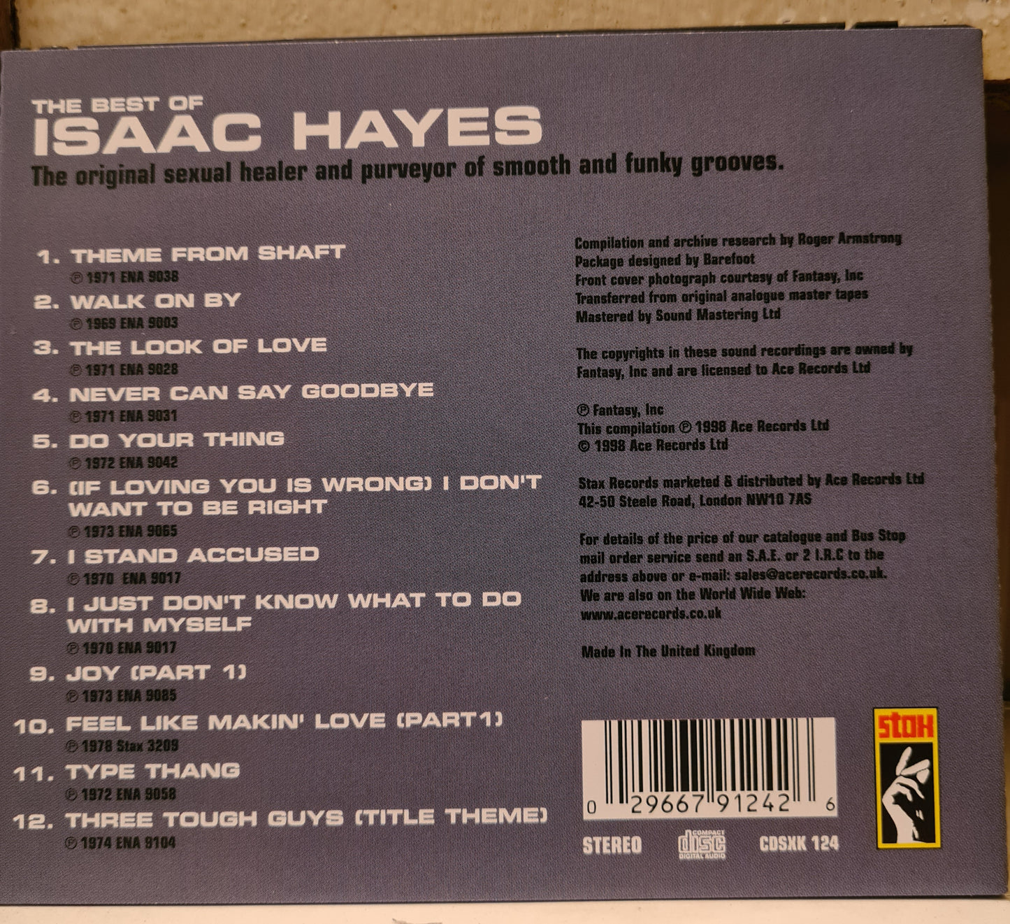 Isaac Hayes ~ The best of (CD - UK)