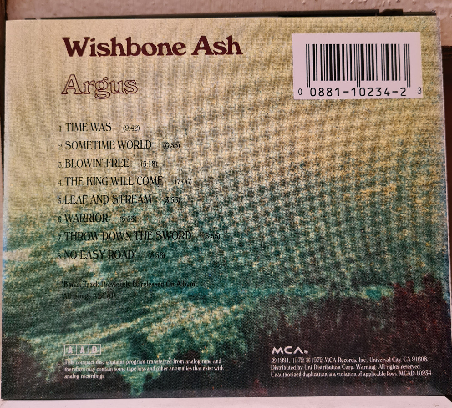 Wishbone Ash ~ Argus (CD - USA)