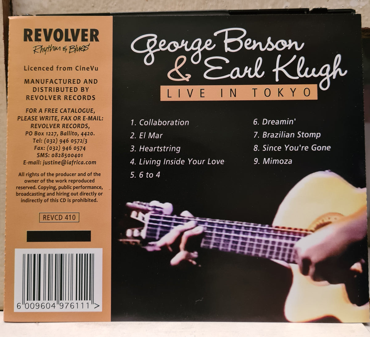 George Benson & Earl Klugh ~ Live in Tokyo (CD)