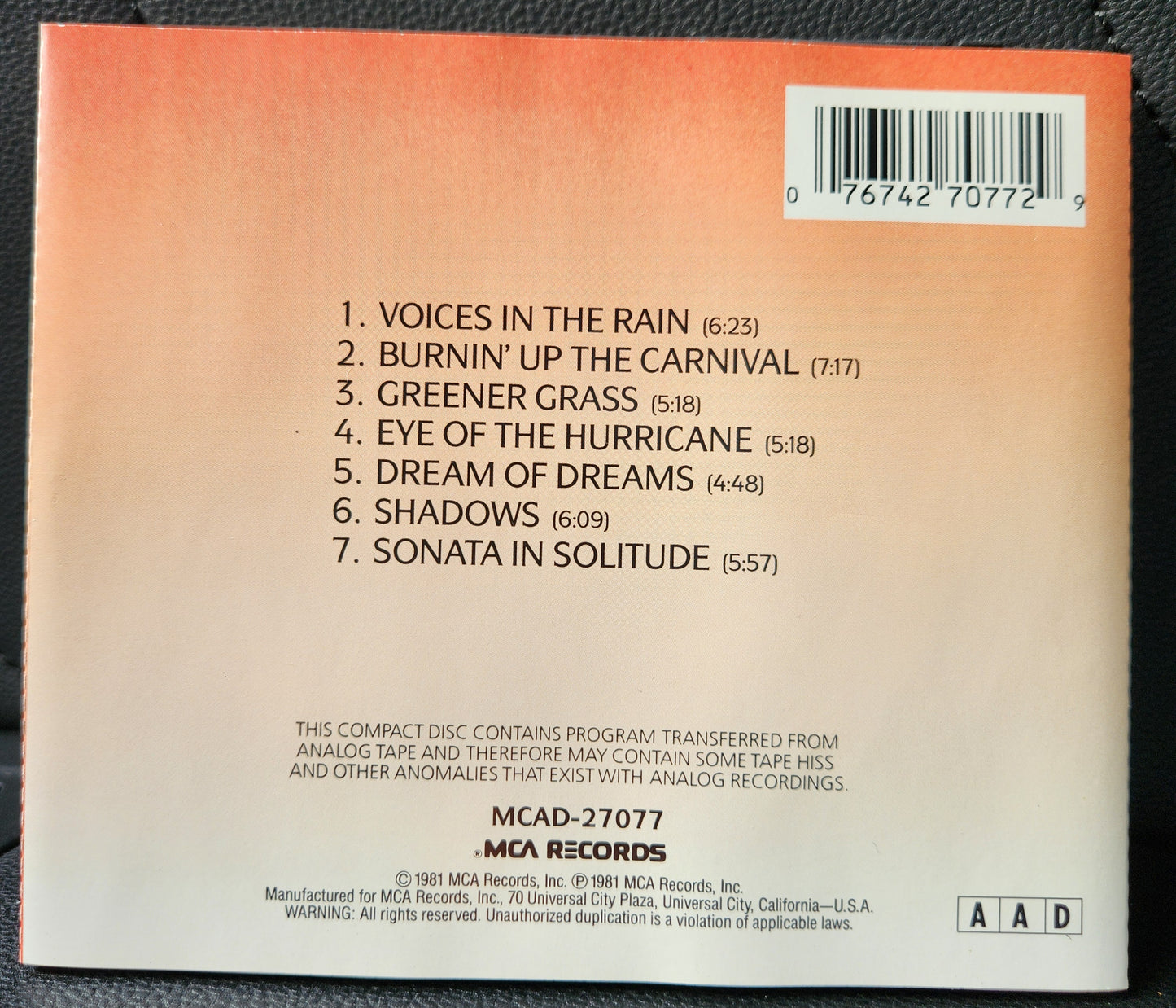 Joe Sample ~ Voices in the Rain (CD - USA)