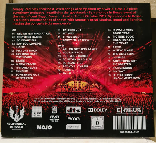 Simply Red ~ Symphonica in Rosso (Live in Amsterdam) (CD+DVD - EU)