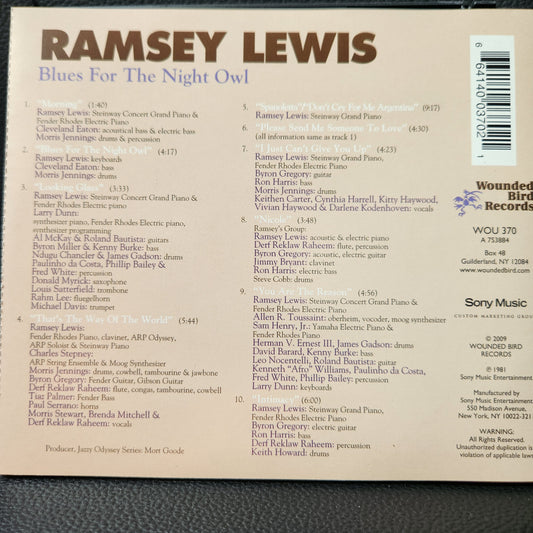 Ramsey Lewis ~ Blues for the Night Owl (CD - USA)